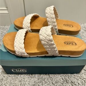 Cliffs by WHITE MOUNTAIN White Braided Sandals